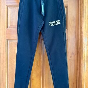 Versace Jeans Couture WOMENS NWT$450 size 0 Black Joggers